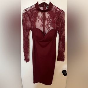 Lace top dress